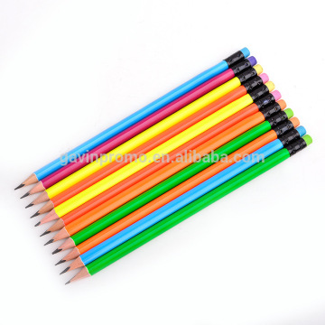 7 inch natural wooden pencils with eraser