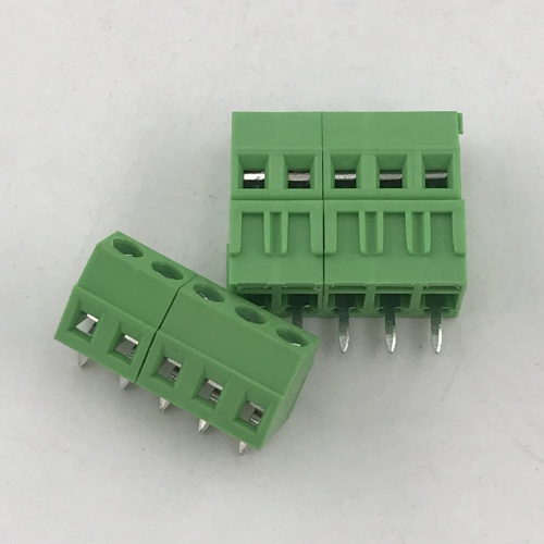 PCB high and low position two row terminals