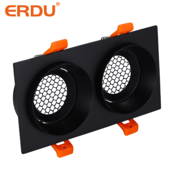 ERDU Recessed Cob Spotlight Downlight Housing LED Module MR16 GU10 GX53 GU5.3