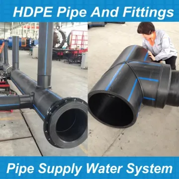 Polyethylene fittings & pe pipes fittings for water pe saddle 90 Degree elbow/tee/reducer/flange stub/ pe cap etc.