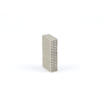 Custom N40 Neodymium Rod Magnet 1mm*10mm with Ni-Cu-Ni Coating for High Temperature