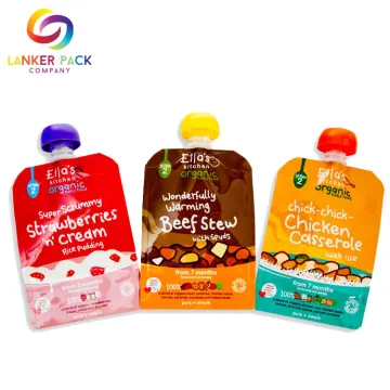 BRC Laminated Plastic Juice Stand Up Spout Pouch