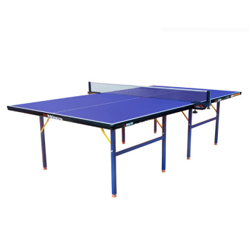 الأسماك المزدوجة 15 مم Ping Ping Pong Table Tennis Table مجموعة: إطار فولاذي أزرق معقول مع وزن إجمالي ومواصفات مواد مفصلة