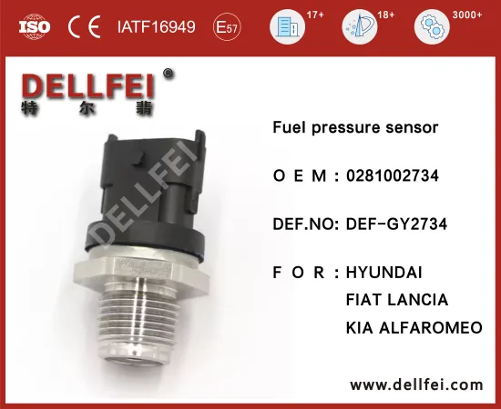 Common Rail Sensor 0281002734 Model For ALFAROMEO,FIAT,HYUNDAI,KIA,LANCIA