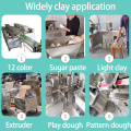 Double Color Clay Extruder Sandwich Clay Packaging Machine