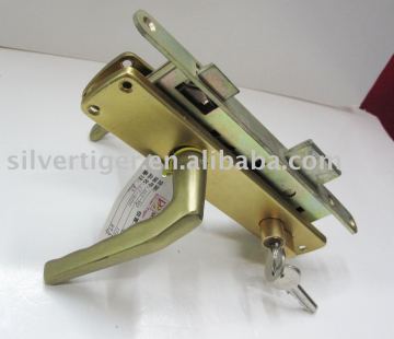 The steel door mortise lock set