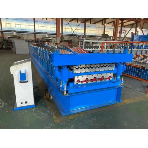 Dubbele laag plaat tegelrolvorming machine