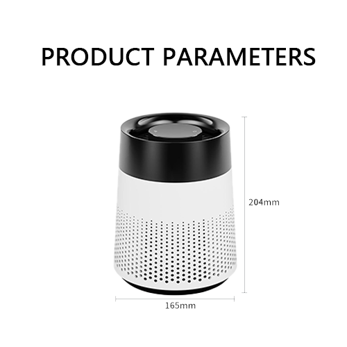 Smart Desktop Air Purifier with Negative Ions and Running Horse Night Light Function