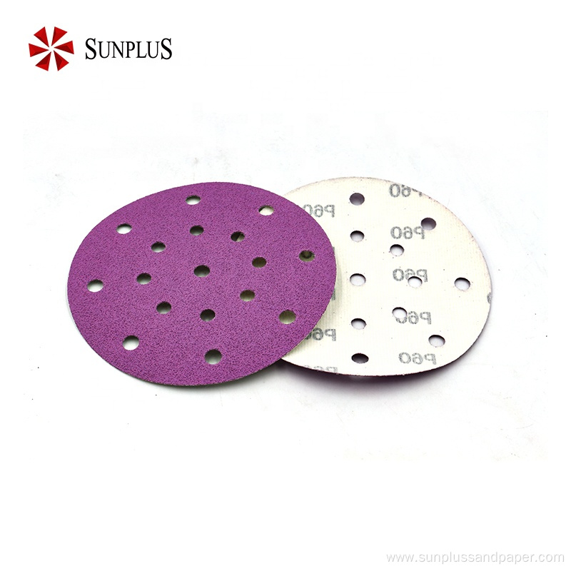 German Ceramic Sanding Disc Purple Film Sand Paper