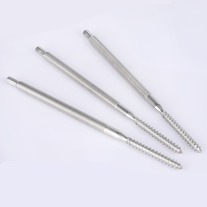 Stainless steel double thread bolt M8 (3)