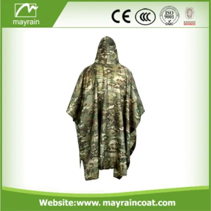 Heavy Duty Long Raincoat Military Rain Poncho