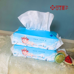 Non-toxic Safe and Soft Cotton Baby Wet Wipes