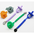 Clipes de pacifier de silicone soothie teinther brinquedos