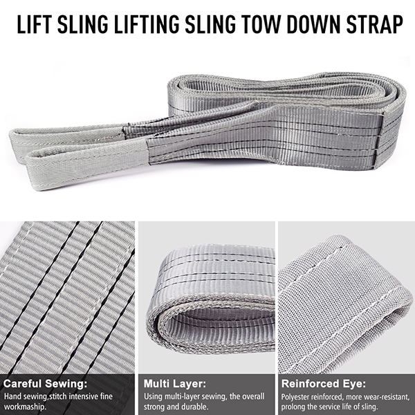 4 ton lifting straps GREY Belt Good Value for Money