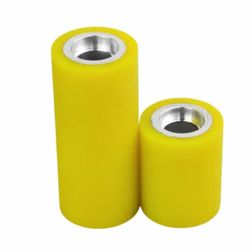 Heavy-Duty Roller Wheels Sturdy Steel Core with PU Rubber Silicone Coating for Maximum Load Capacity