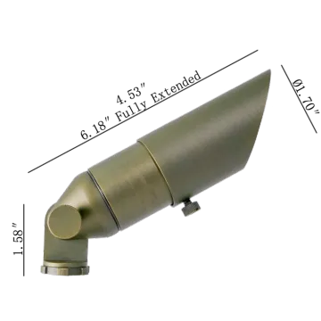 Brass uplight indoor accent lighting outdoor