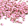 5 * 7mm rose dessin animé tasse gâteau argile tranche simulé nourriture arrose bricolage accessoires