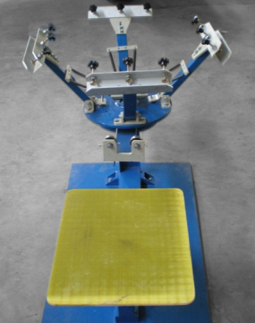 Manual 4 color one station tshirt printing machine for sale