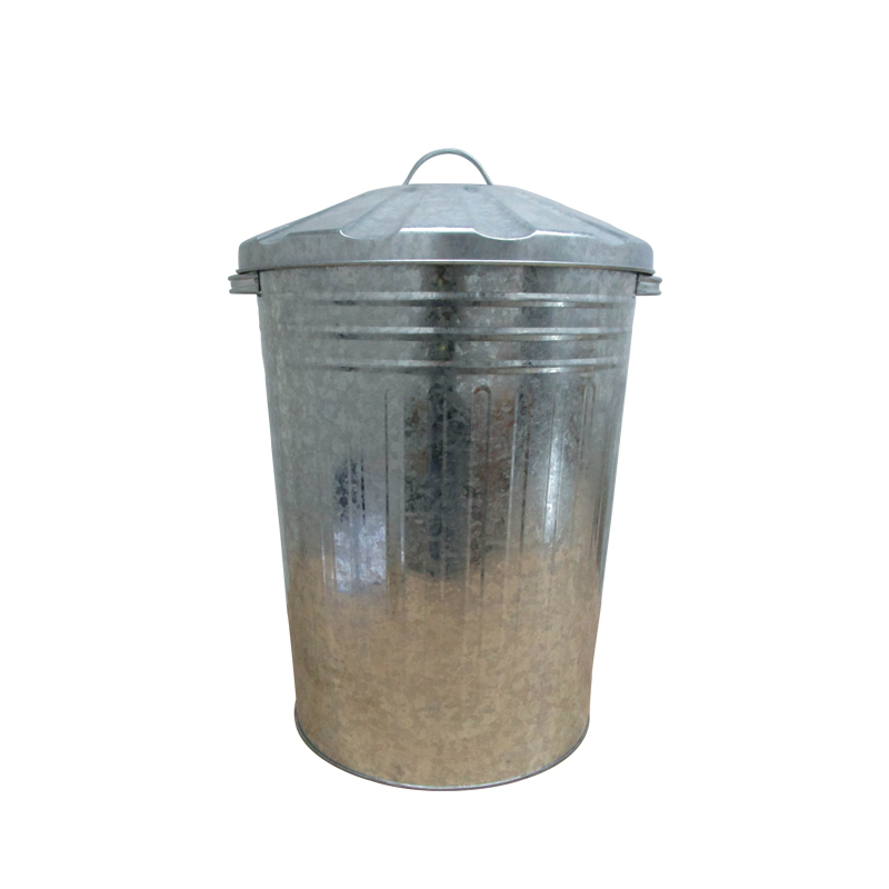 Home Garden Outdoor Galvanized Metal Recycle Bin