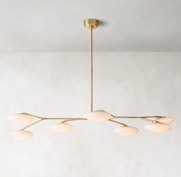 Tree Style Luxury Glass Ceiling Lamp for Modern Living Room Decoration