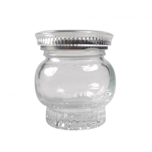 Glass Honey Jar Mini honey jar with Lids for Bird Nest Supplier