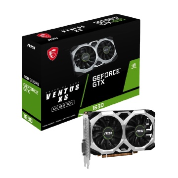 MSI GTX 1630 Ventus XS 4G OC - Hot Sale 256bit GDDR6 Gaming Graphics Card