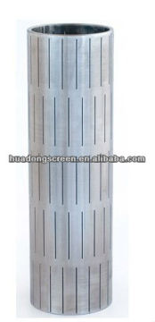 Customized size laser cutting slot pipe / oil and water well drilling slotted pipe/ slotted casing