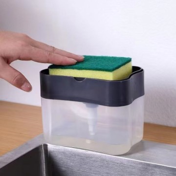 High Quality Kitchen Cleaning Washing Soap Dispenser with Sponge Pad