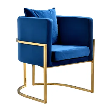 Modern furniture for hotel upholstered Stainless Steel Chair