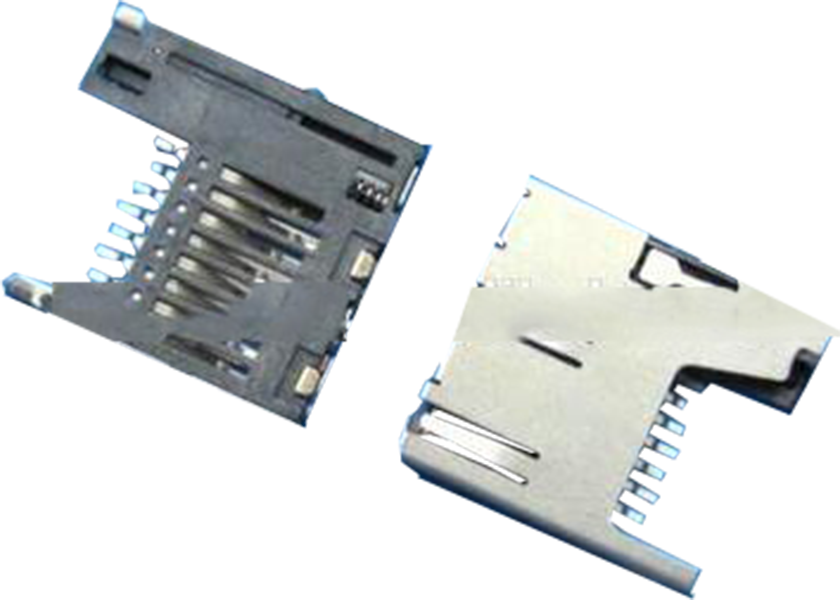 SIM-kaart 6P scharniertype 1.8H-connector