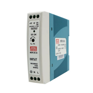 고품질 MDR-20-24 1A 20W 24V DIN 레일 전원 공급 장치 -DC 스위칭 모드 전원 공급 장치 12V 5V