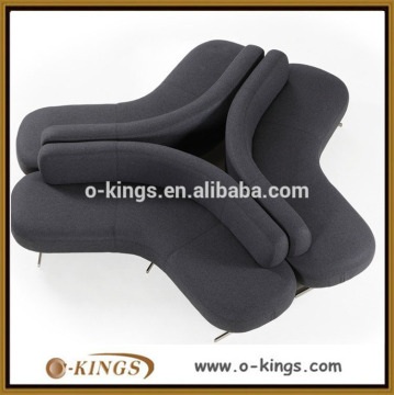 2016 New Design metal frame fabric sofa for hotel lobby