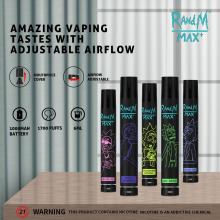 1700 Puffs Randm Max Plus Dispositivo Vape descartável