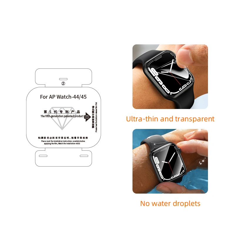 Compre Cobertura Completa Película Táctil Sensible Tala Reloj Inteligente  Protector De Pantalla Hidrogel Tpu Para Apple Watch y Watch Screen Protector  de China por 0.49 USD