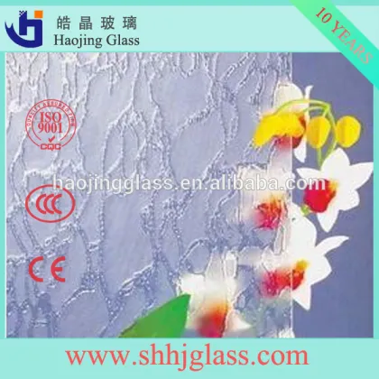 clear and tinted may flower figured glass