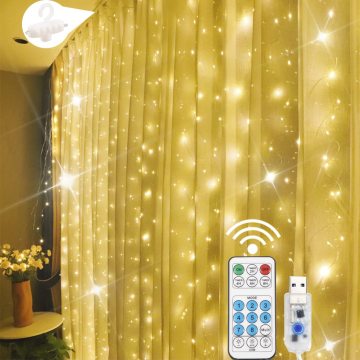 Copper Wire Twinkle Star LED Window String Lights: Festive Decoration for Curtains and Lighting
