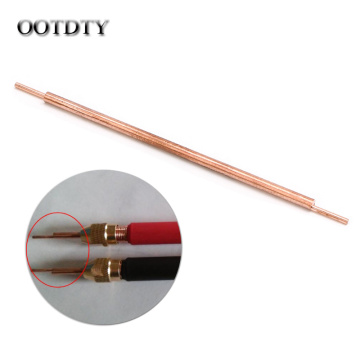 OOTDTY 1pcs Size 3*100mm Welding Pin Soldering Needle Spot Welder Machine Weld Accessories Alumina Copper Material Solder Pins