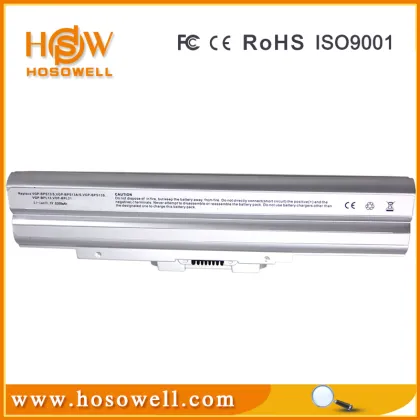 Cylinder rechargeable li ion laptop battery 18650 VGP-BPS13 SILVER for sony