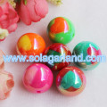 20MM Round Plastic Chunky Beads AB Bubblegum Heart Beads