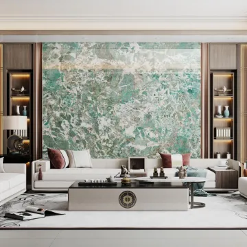 Glossy 1200x2600mm Large Format Sintered Stone Tiles for Living Room Décor: Porcelain Slabs, Countertops & Walls