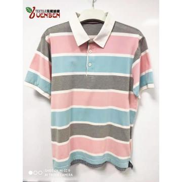 Polo de manga corta a rayas YD para hombre