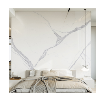 Wholesale Cheap White Infinite Continuous Patterns Glossy Sintered Stone Floor Wall Porcelain Tiles 800x2600mm