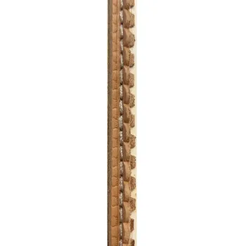arc-shape leather welt with stitches