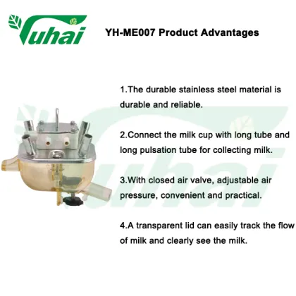 Milking machine stainless steel milk cluster