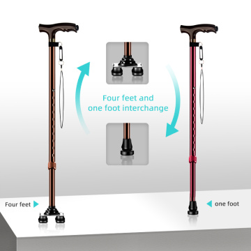 Customized Height adjustable LED Walking Stick Cane cruthes