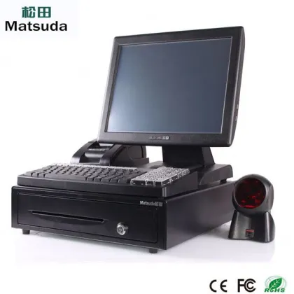 1.86GHz small business table kiosk with datamax desktop label barcode printer
