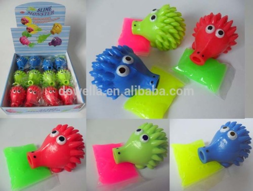 DISNEY APPROVED FACTORY! Cute Hedgehog TPR Figurine with Slime squeeze toys