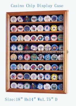 64ct wood chip displayer rack chip display rack poker chips Showcase