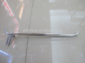 U metal wire pegboard hook display,supermarket hanging display KF-J004