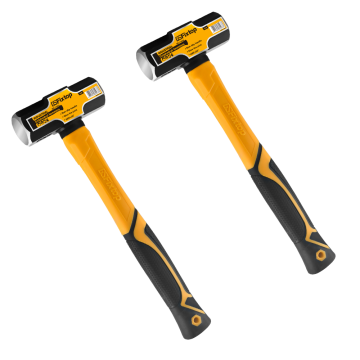 High Quality Portable Rubber Sledge Hammer with Two-color TPR Anti Slip Handle